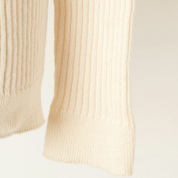 オーガニックコットン エアリーリブクルーネック