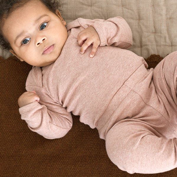 オーガニックコットン ベビー フライスレギンス