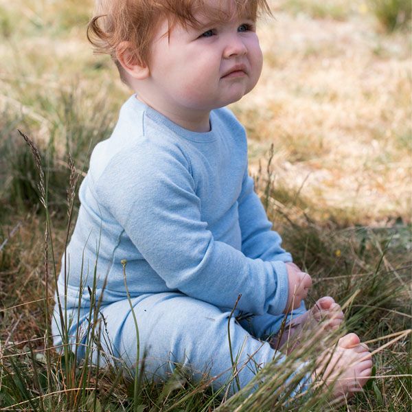 オーガニックコットン ベビー フライスレギンス