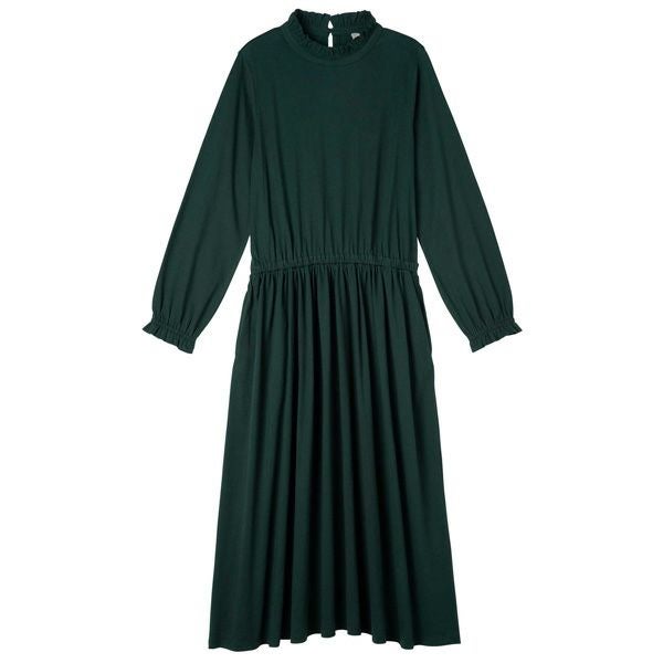 オーガニックコットン 天竺フリルネックワンピース