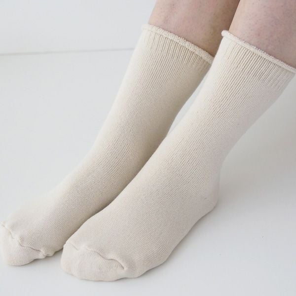 オーガニックコットン パイル編みソックス