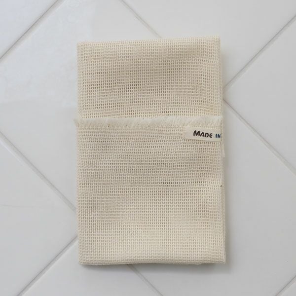 オーガニックコットン からみ織フリンジボディタオル2枚組