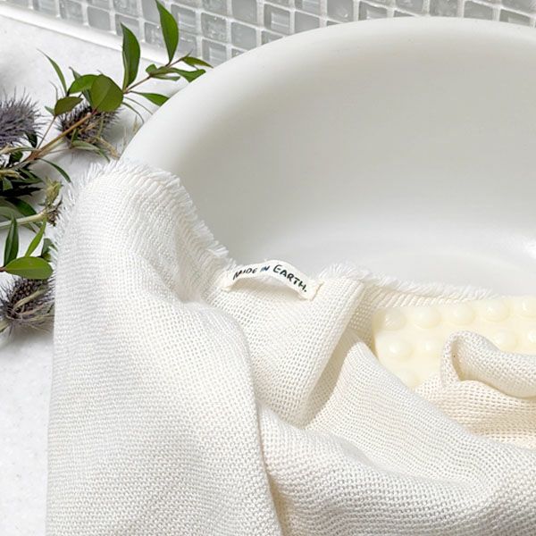 オーガニックコットン からみ織フリンジボディタオル2枚組