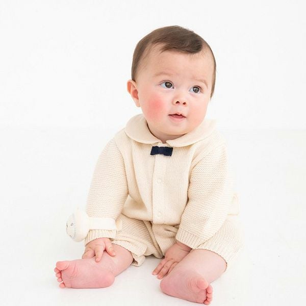 オーガニックコットン ベビー ニットベスト付き2wayドレス