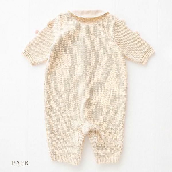 オーガニックコットン ベビー ニットリボン付き2wayドレス