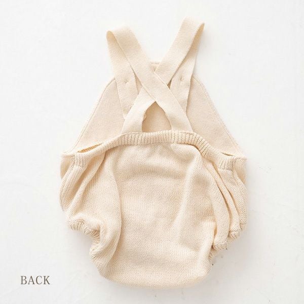 オーガニックコットン ベビー ニット吊りパンツ