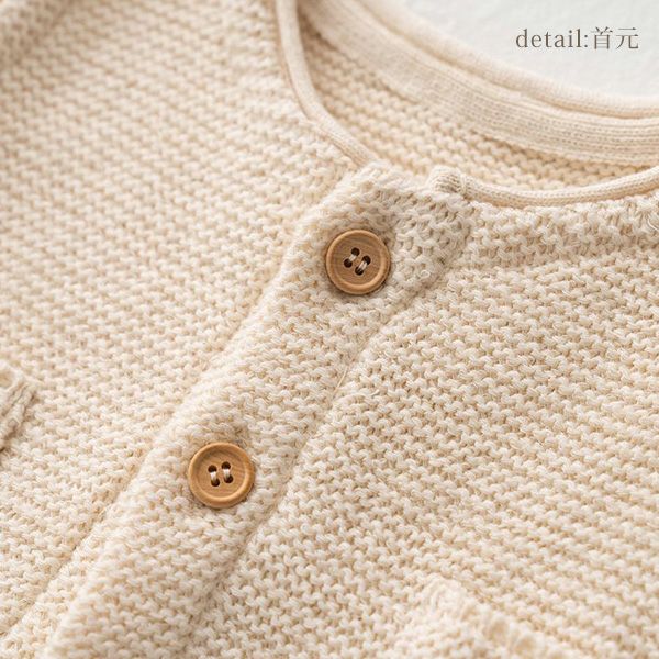 オーガニックコットン ベビー ニットちょっき