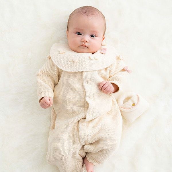 オーガニックコットン ベビー ニットスタイ