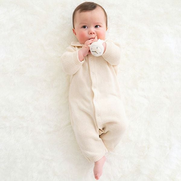 オーガニックコットン ベビー おでかけリストガラガラ