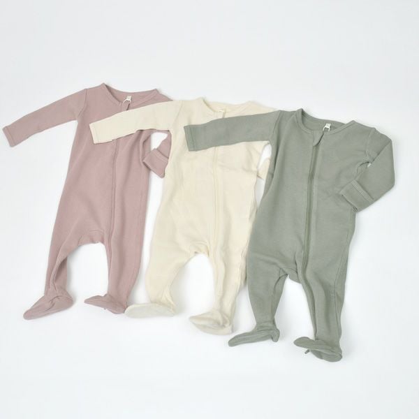 オーガニックコットン ベビーワッフルスリープセット