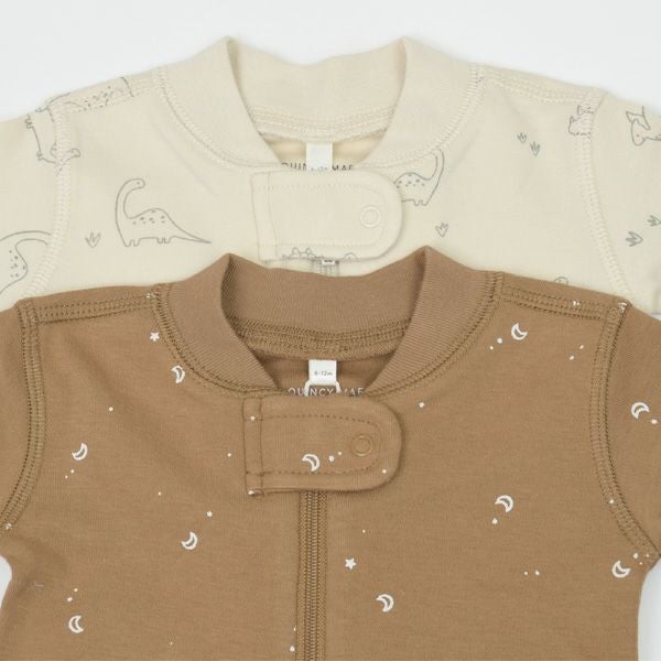 オーガニックコットン ベビージッパーカバーオール(長袖)