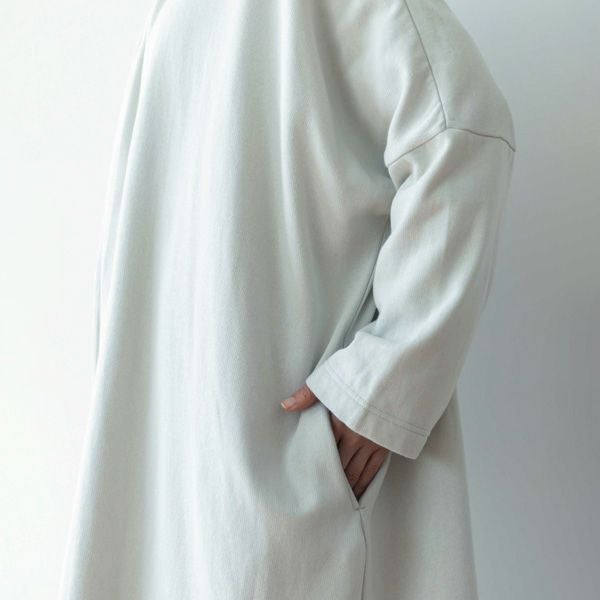 オーガニックコットン 裏起毛ドレープコート