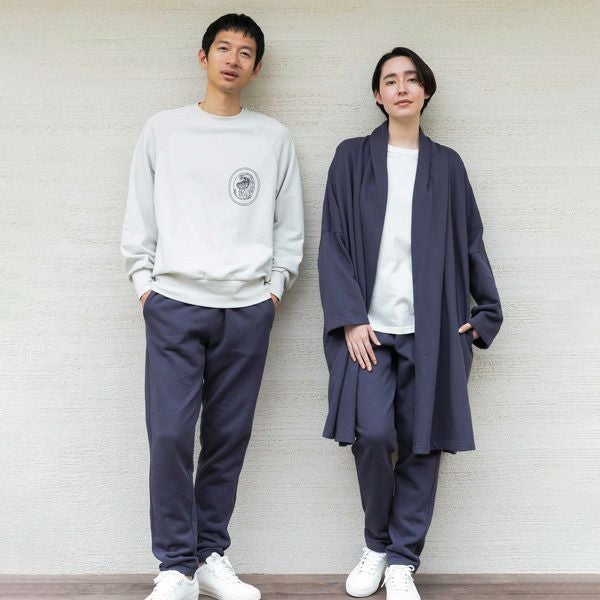 オーガニックコットン 裏起毛ドレープコート