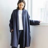 オーガニックコットン 裏起毛ドレープコート