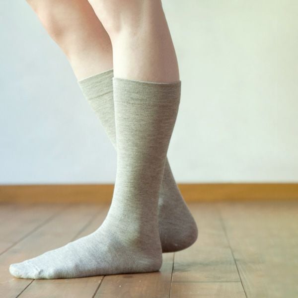 オーガニックコットン＆ヤク ゴムなしハイソックス