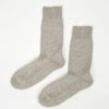 オーガニックコットン＆ヤク縫い目のないソックスプレーン