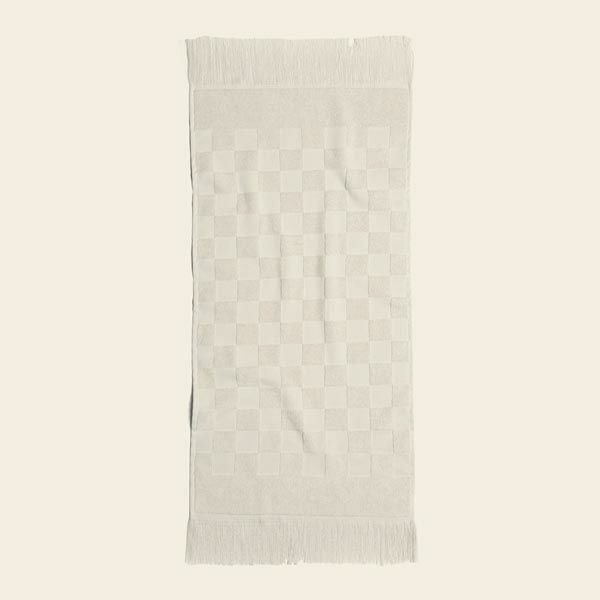 オーガニックコットン チェック柄テリーフェイスタオル