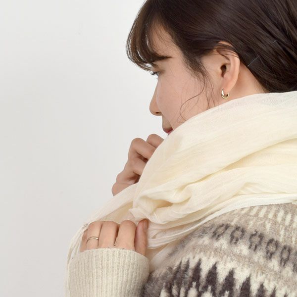 オーガニックコットン 大判ストール