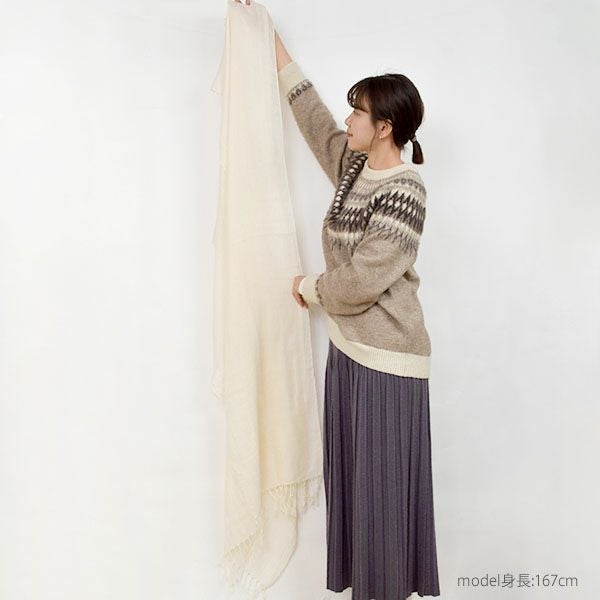 オーガニックコットン 大判ストール