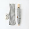 オーガニックコットン 折りたたみパラソル(日傘) ストライプ