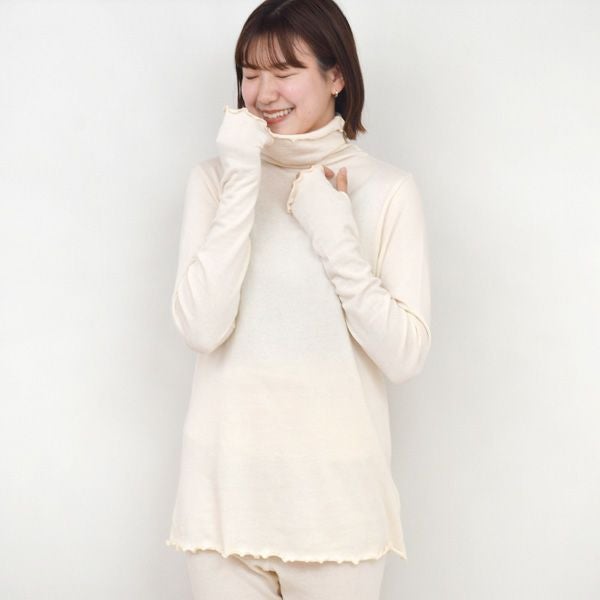 オーガニックコットン うっとりガーゼウォーマートップス