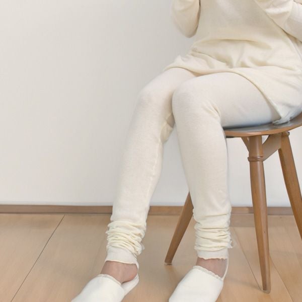 オーガニックコットン うっとりガーゼウォーマーレギンス
