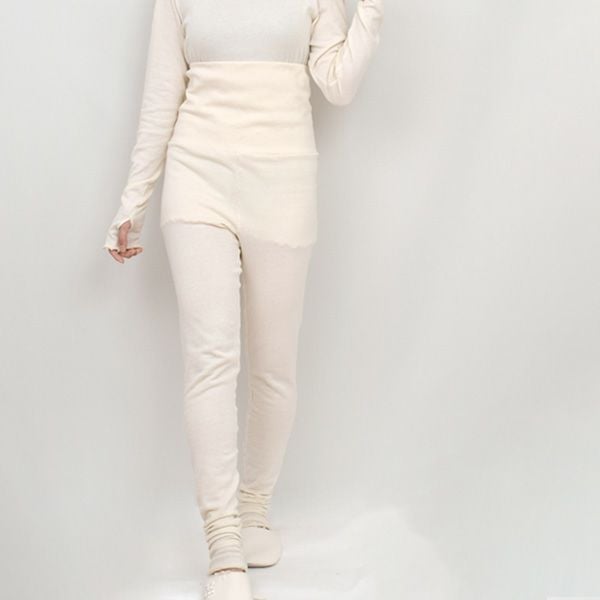 オーガニックコットン うっとりガーゼウォーマーレギンス