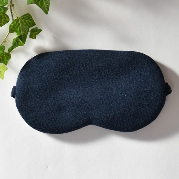 【別注】オーガニックコットン ビッグアイマスク ネイビー×チャコールグレー