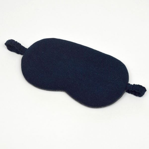 【別注】オーガニックコットン ビッグアイマスク ネイビー×チャコールグレー