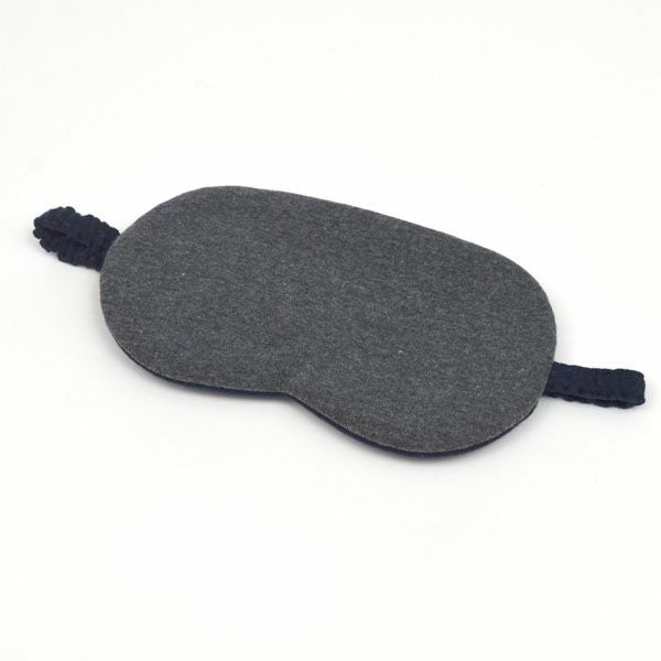 【別注】オーガニックコットン ビッグアイマスク ネイビー×チャコールグレー