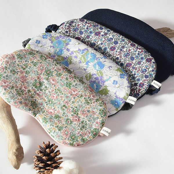 【別注】オーガニックコットン ビッグアイマスク モーブポピー