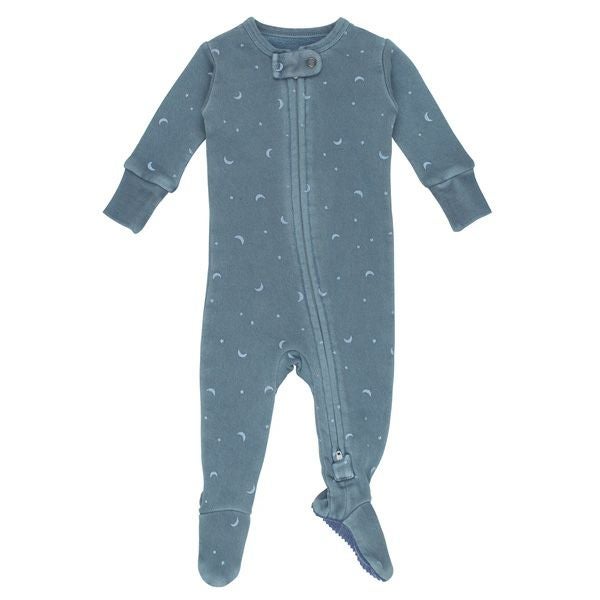 オーガニックコットン ベビーフリース足つきカバーオール
