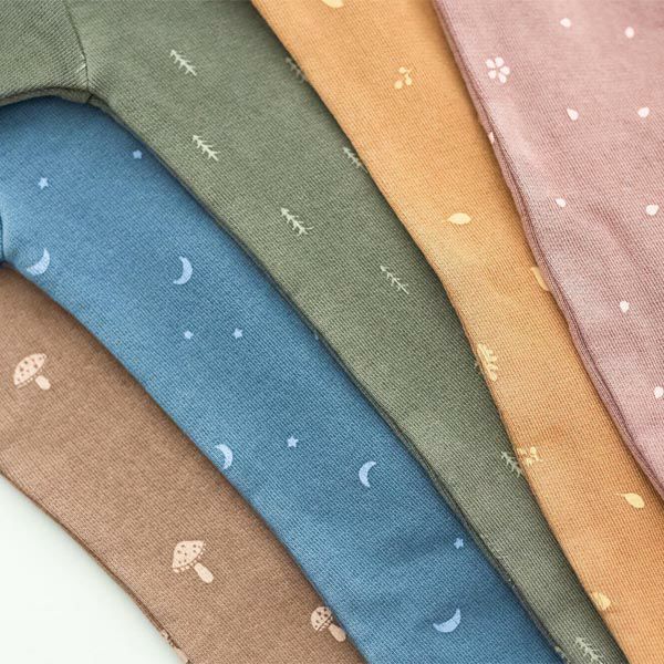 オーガニックコットン ベビーフリース足つきカバーオール