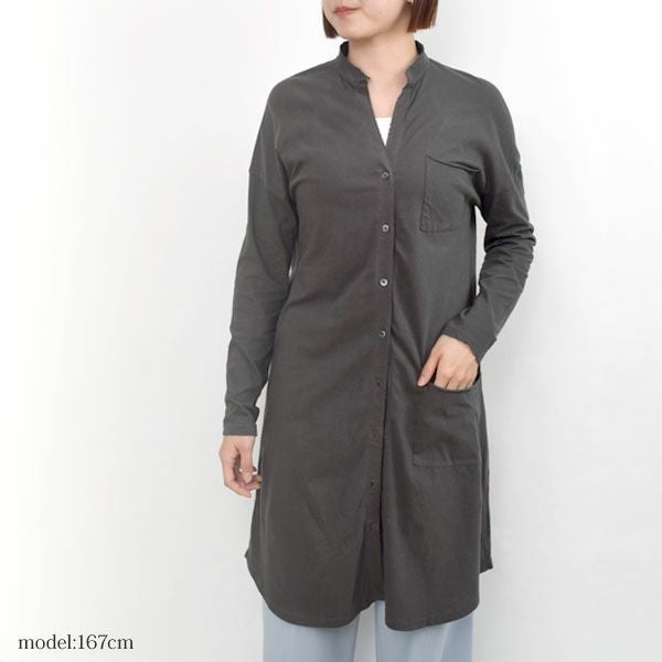 オーガニックコットン 薄地ハイゲージシャツコート