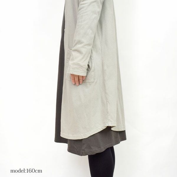 オーガニックコットン 薄地ハイゲージシャツコート