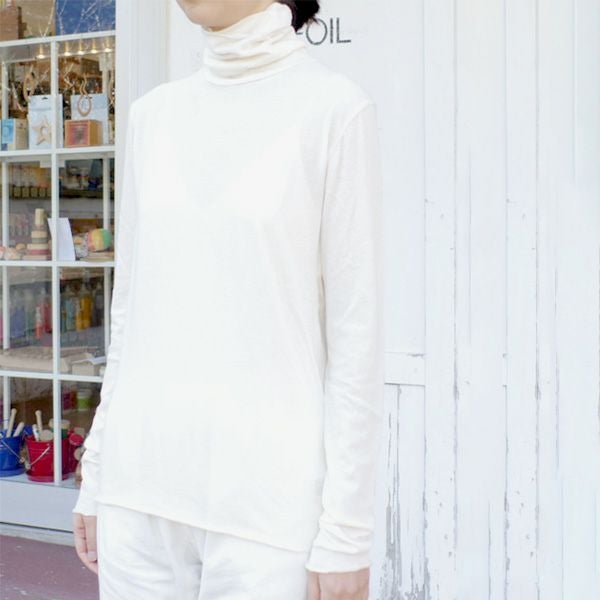 オーガニックコットン 薄手天竺タートルネック
