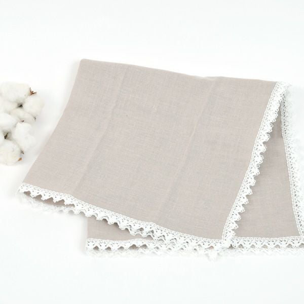 オーガニックコットンのハンカチで出来たご祝儀袋 輪結びピンク