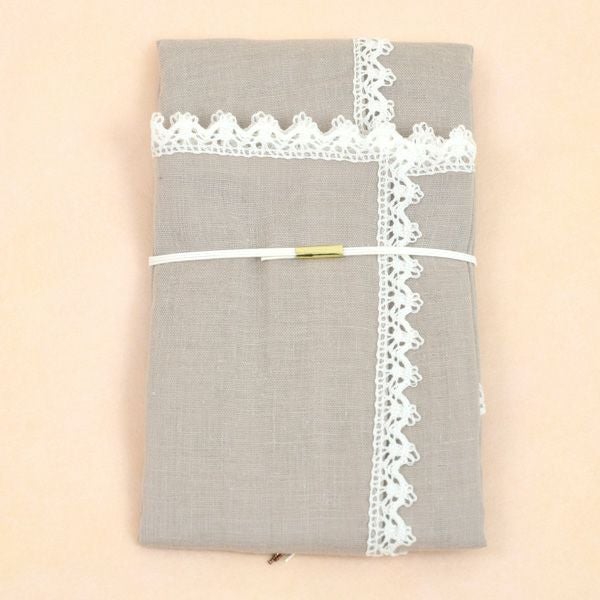 オーガニックコットンのハンカチで出来たご祝儀袋 輪結びピンク