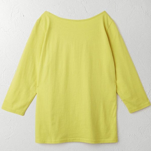 オーガニックコットン ボートネックトップ