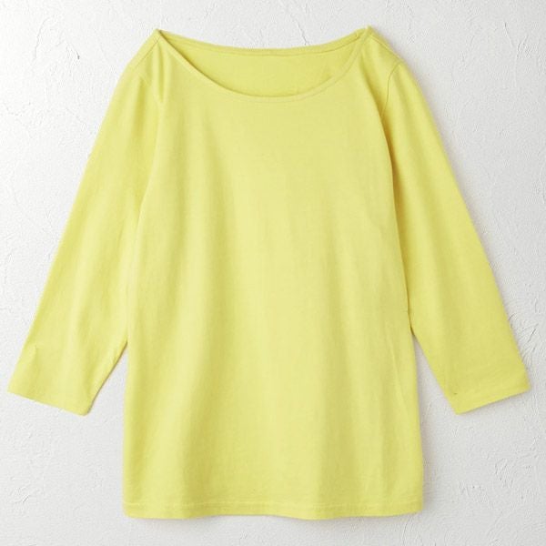 オーガニックコットン ボートネックトップ