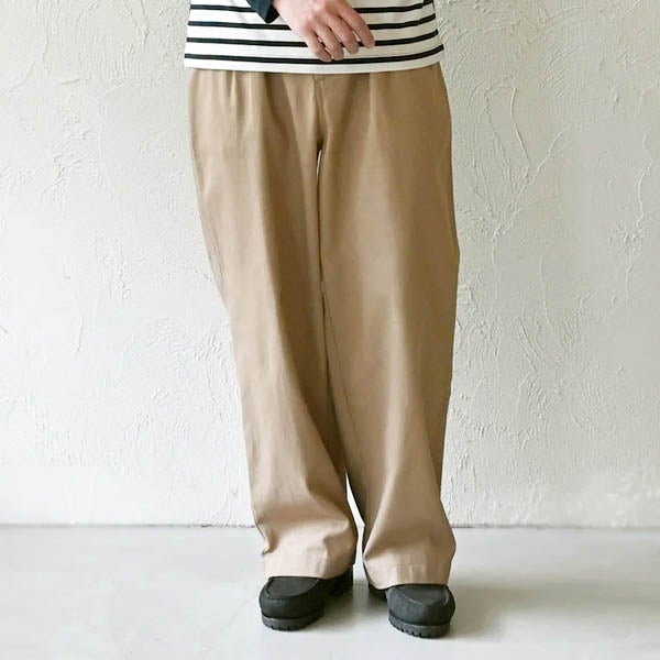 オーガニックコットン メンズツイルストレートパンツ
