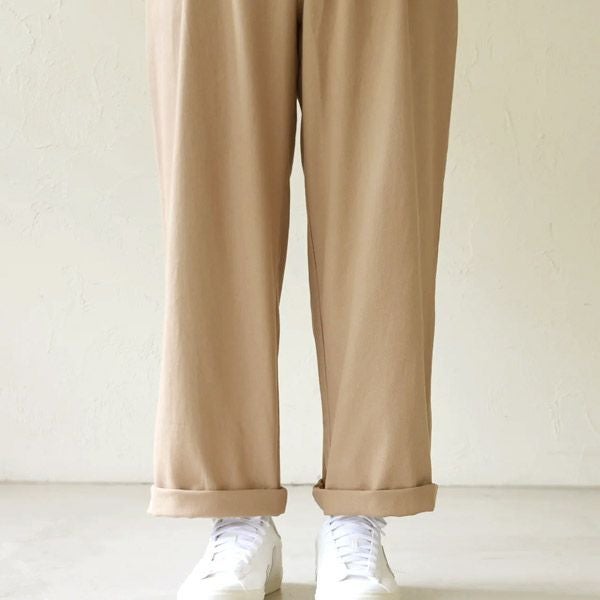 オーガニックコットン メンズツイルストレートパンツ