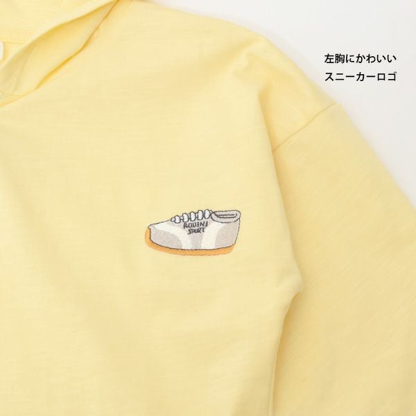 オーガニックコットン キッズ薄手ジョギングフーディ