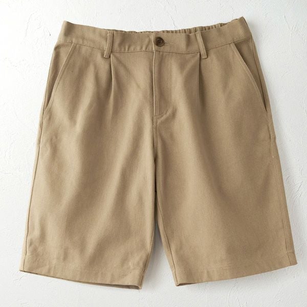 オーガニックコットン メンズツイルハーフパンツ