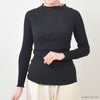 オーガニックコットン シアーモックネックトップ AMELIA