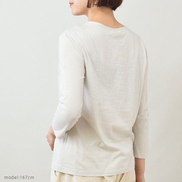 オーガニックコットン ブレスレットスリーブTシャツ JANE