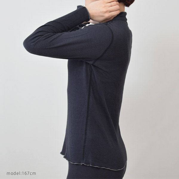 オーガニックコットン マシュマロタッチハイネックトップ MAE