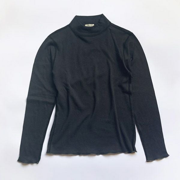 オーガニックコットン マシュマロタッチハイネックトップ MAE