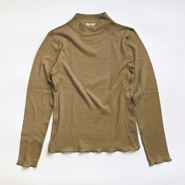 オーガニックコットン マシュマロタッチハイネックトップ MAE