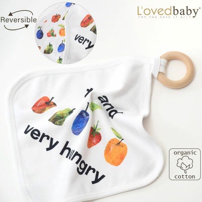 オーガニックコットン ベビーティージングリング はらぺこあおむし